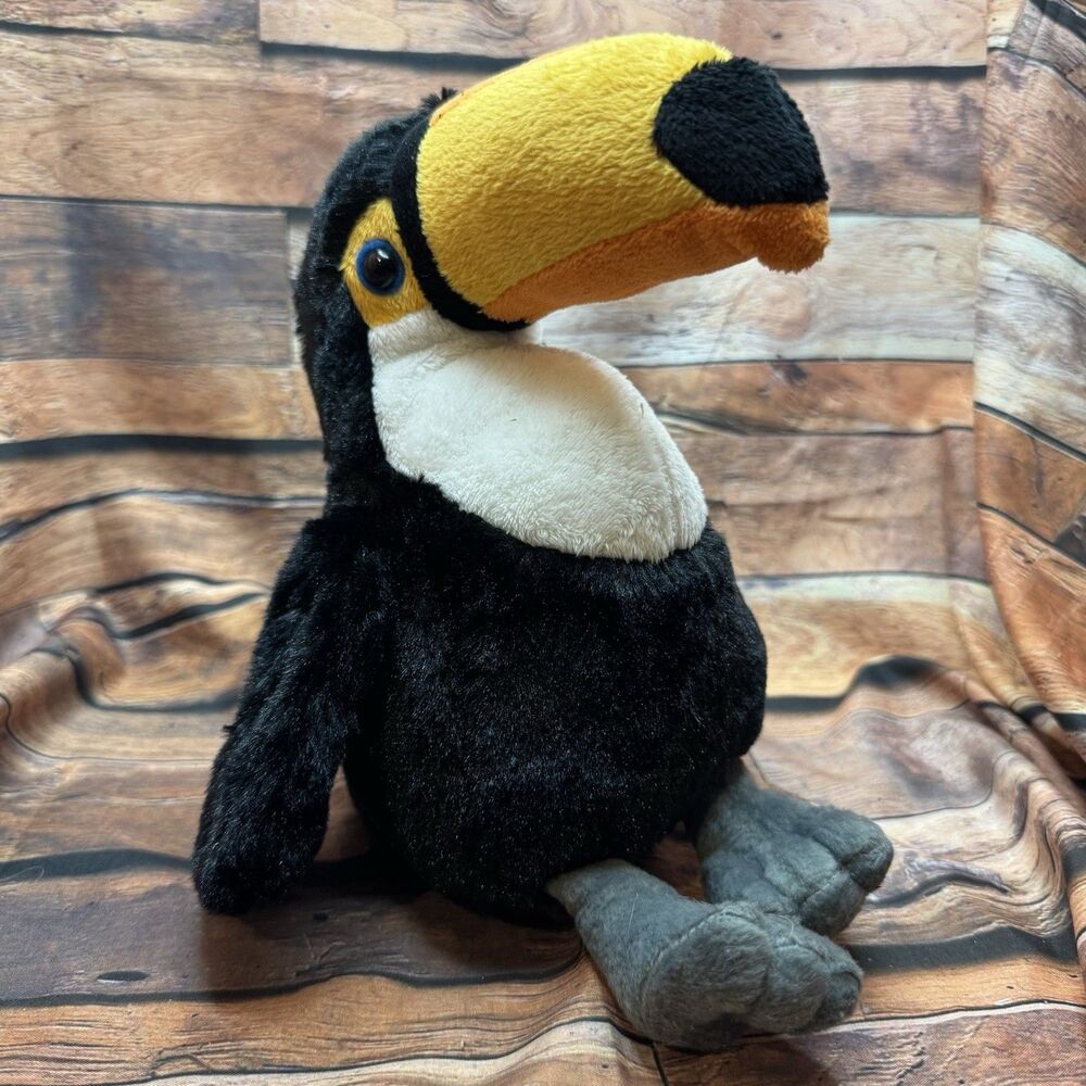 Ganz Webkinz Toco Toucan Plush HM223 Stuffed Animal Retired Rainforest Bird Toy